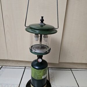 Wenzel 2-Mantle Propane Lantern Outdoor Camping w/ Steel Carrying Hanging Handle